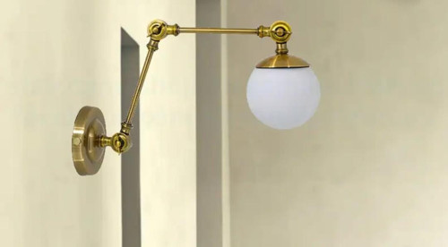 Mylights Akrobat Opal Camlı Okuma Lambası Duvar Aplik Eskitme
