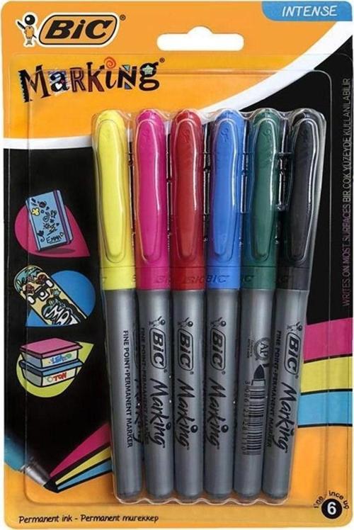 Marking Color Permanent Marker 6 Renk Blister