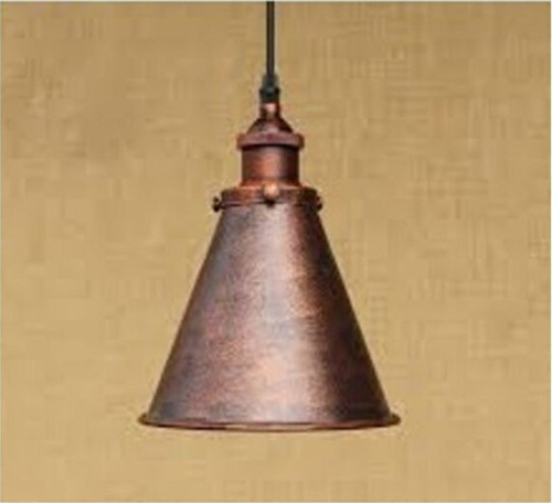 S Retro Bakır Skitme Rustik Tekli Metal Sarkıt 18cm En 75cm Yükseklik