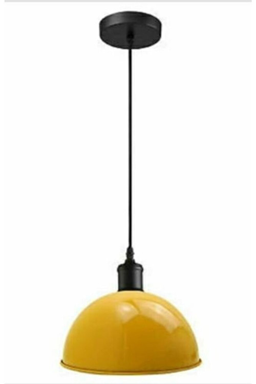 Metal Sarı Sarkıt Avize 30 Cm En