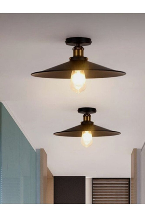 Mylights Rustik 40 Cm Tavan Avize Aratür Plofonyer Tek Fiyatıdır