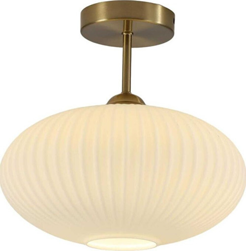 MYLİGHTS PLOFONYER TAVAN AVİZE OPAL CAM AVİZE MODER SPOR AVİZE 30 cm