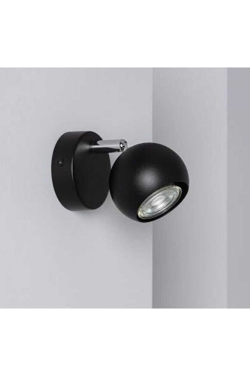 mylights siyah spot tekli kure gun ısısgı ampullu hareketli duvar aplik gece lambası duvar aplik