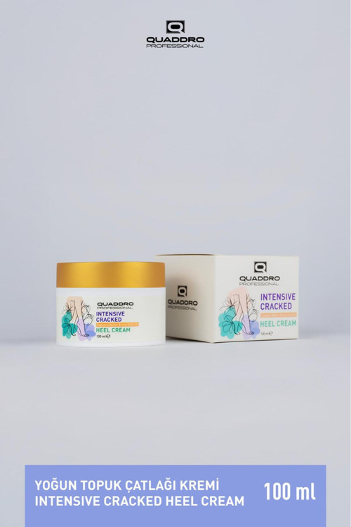 Quaddro Intensıve Cracked Heel Cream 100Ml, Yoğun Topuk Çatlağı Kremi Yoğun Nemlendirici, Yenileyici