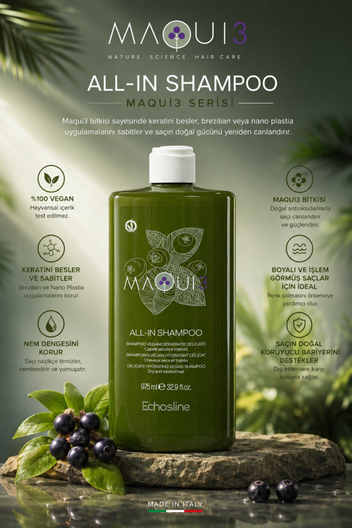 Maqui 3 Hyrdating Vegan Shampoo 975 Ml