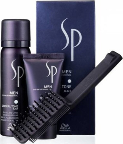 Wella Men Gradual Tone Pigment Mousse Siyah Erkek Köpük Saç Boyası 60
