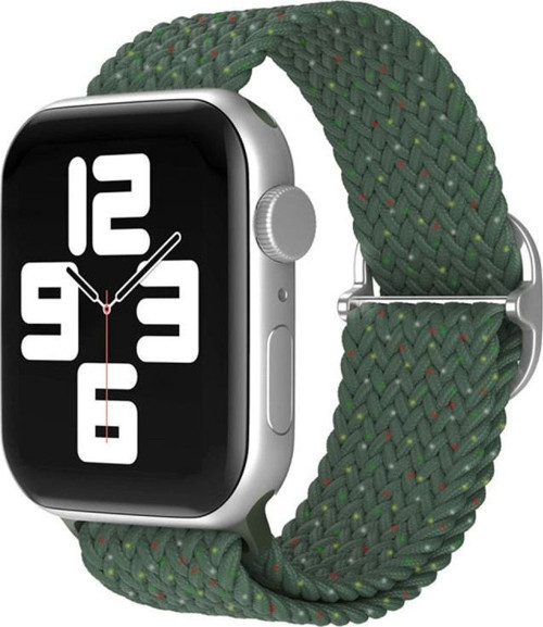 Apple Watch 38mm Kordon - Benekli Koyu Yeşil