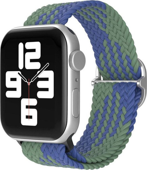 Apple Watch 42mm Kordon - Yeşil-lacivert