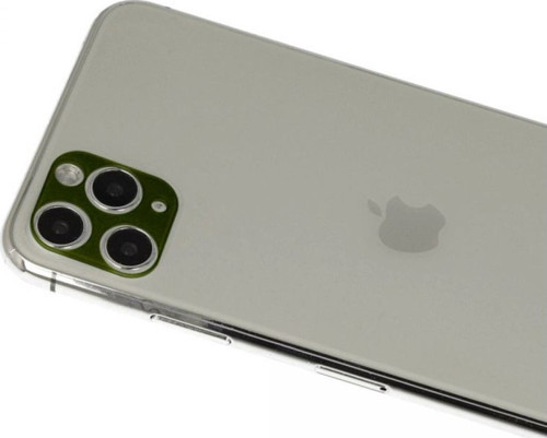 Apple İphone 11 Pro Max Rainbow Kamera Lens Koruma Cam - Yeşil