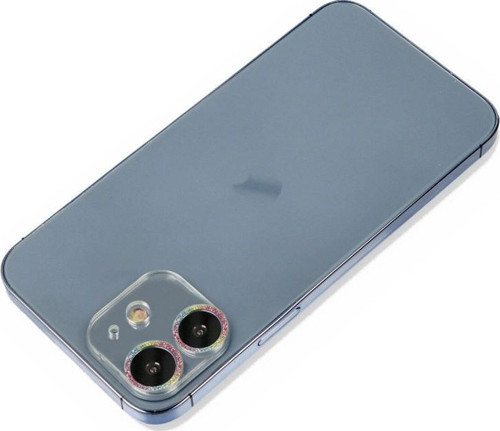 Apple İphone 12 Mini Shine Kamera Lens Koruma Cam - Rainbow