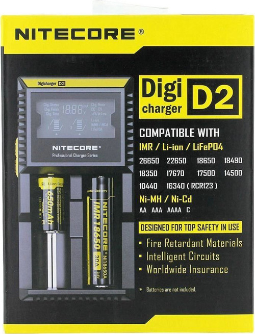 Nitecore D2 Digi Charger Li-ion / Nı-cd / Nı-mh / Lifepo4 Dijital Pil Şarj Cihazı