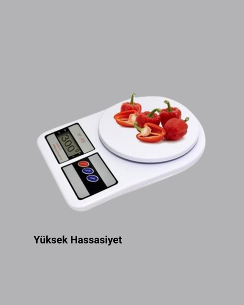 Hassas Dijital Mutfak Tartısı 1G Doğruluk, Lcd Ekran, Otomatik Kapanma Yeni Nesil