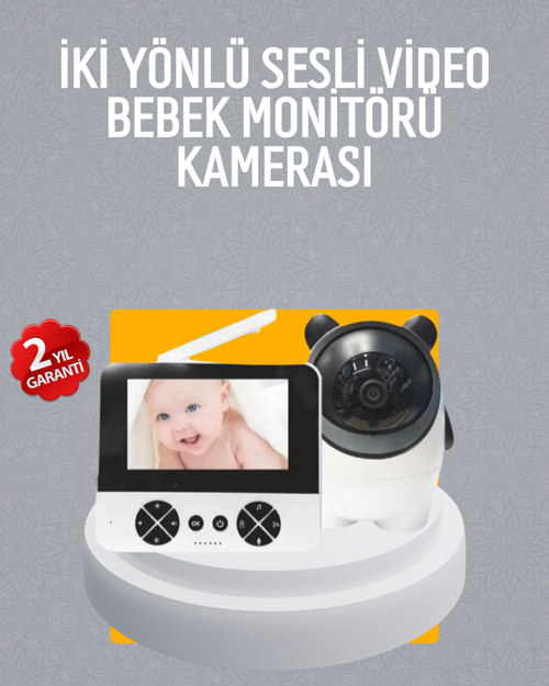 Görüntülü Bebek Monitörü 4.3 İnç Ekran Sesli