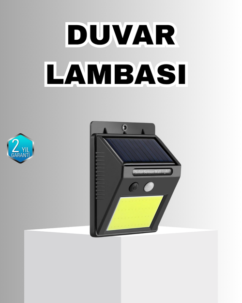 Solar Güçlü Led Dış Mekan Lambası – Güneş Enerjisiyle Olan Sensörlü Bahçe Işığı