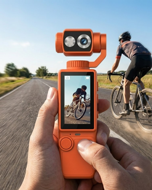 Video Çekim Özellikli Gimbal Kamera 180 Derece Dönebilen Lens Stabil Çekim