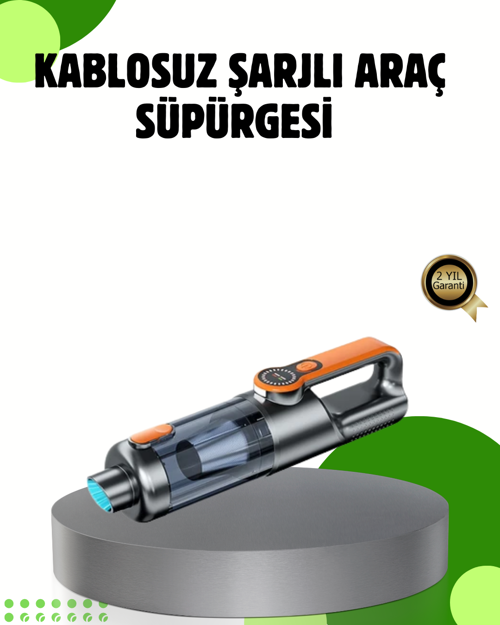 Şarjlı El Süpürgesi Yüksek Emiş Güçlü Çok Başlıklı