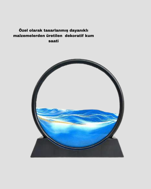 Dekoratif Kum Saati – Şık Masa Üstü Aksesuar, Dayanıklı Malzeme, Klasik Tasarım