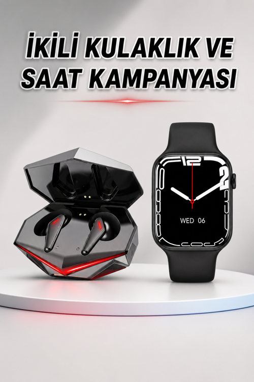 İkili Set Dev Ucuz Ucuz Akıllı Saat Gürültü Önleyici Uzun Pil Ömrü