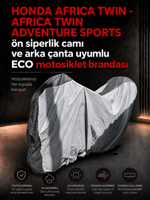 HONDA AFRİCA TWİN&AFRİCA TWİN ADVENTURE SPORTS Modelleriyle Uyumlu ECO Motosiklet Brandası