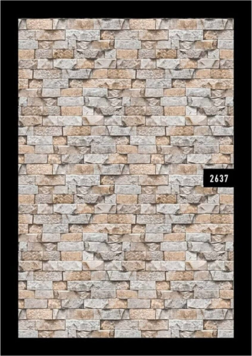 Taş Tuğla Desenli Silinebilir Duvar Kağıdı (2637)