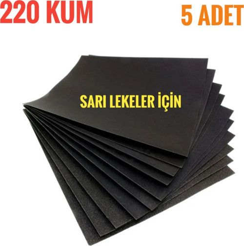 Kağıt Su Zımparası 220 Kum ( 5 Adet )