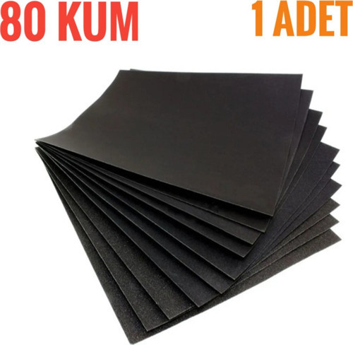 Kağıt Su Zımparası 80 Kum (1 Adet)