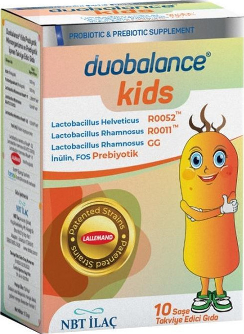 Duobalance Kids Probiyotik Mikroorganizma Ve Prebiyotik İçeren Takviye Edici Gıda 10 Saşe