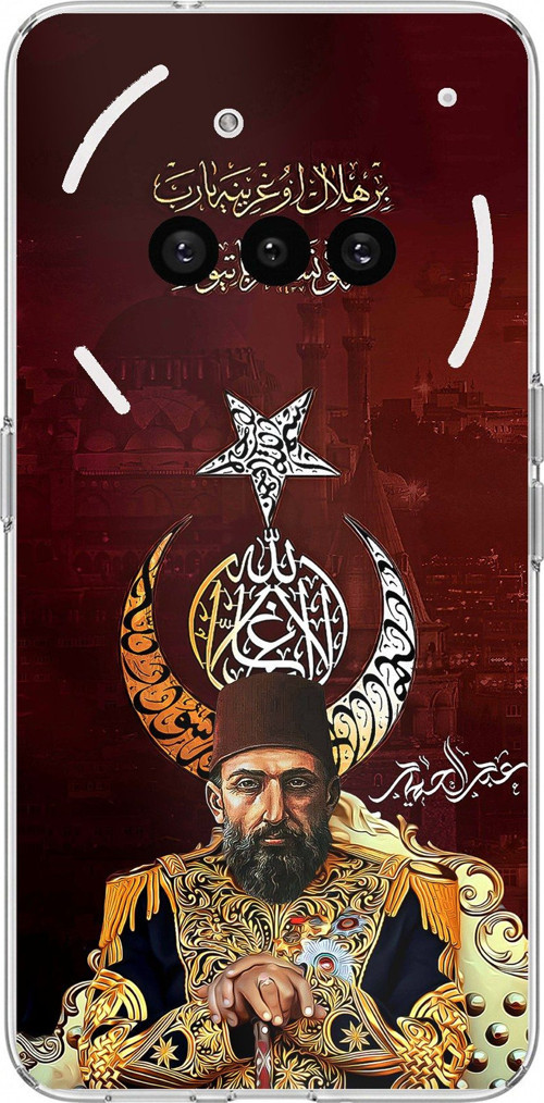 Nothing Phone (3a) Uyumlu Abdülhamid Han Baskılı Silikon Kılıf