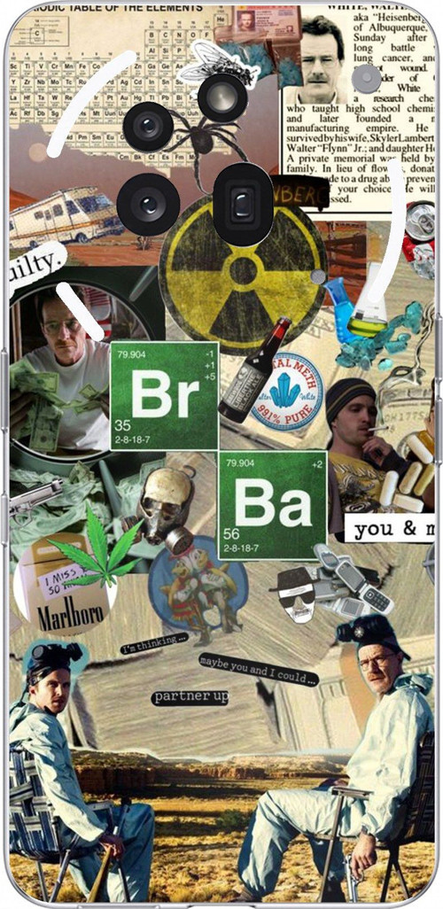 Nothing Phone (3a) Pro Uyumlu Breaking Bad Kolaj Baskılı Silikon Kılıf
