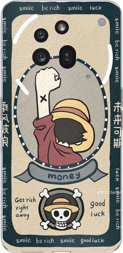Nothing Phone (3a) Pro Uyumlu One Piece Dolar Baskılı Silikon Kılıf