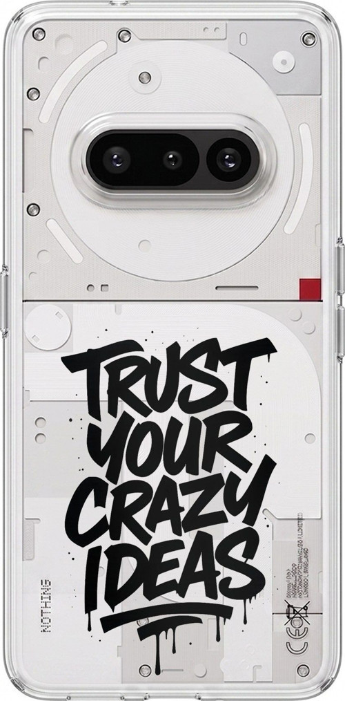 Nothing Phone (3a) Uyumlu Crazy Trust Baskılı Silikon Kılıf