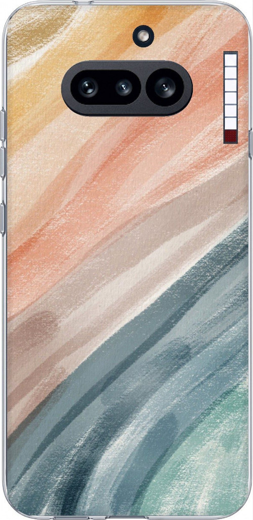 Nothing Phone (4A) Uyumlu Modern Renk Paleti Baskılı Silikon Kılıf