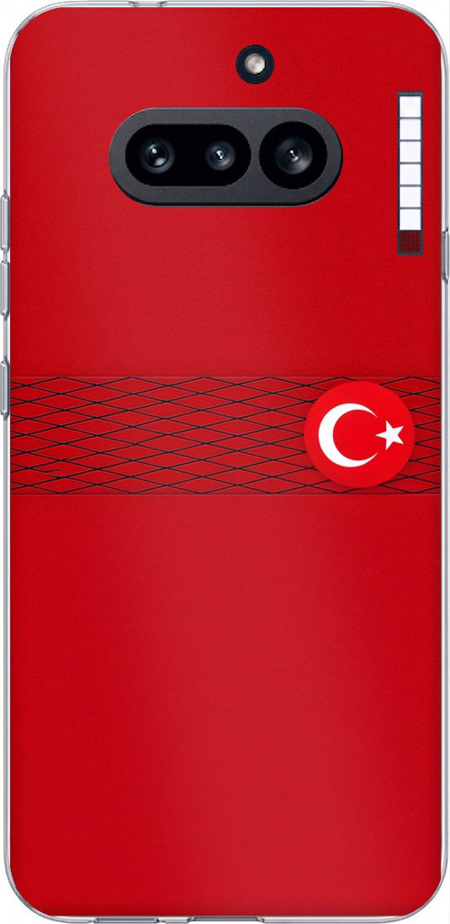 Nothing Phone (4A) Uyumlu Türk Milli Takım Izgara Desenli Forma Baskılı Silikon Kılıf