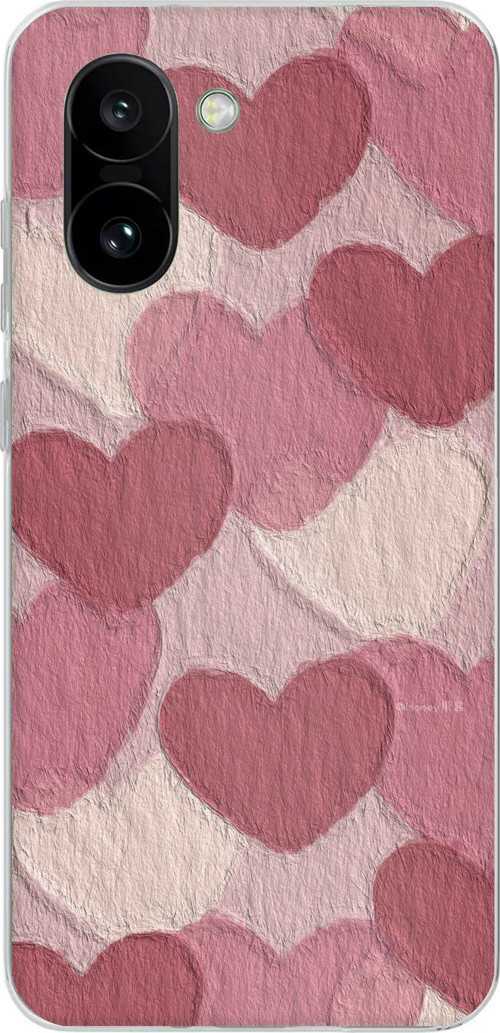 OnePlus 15R Uyumlu Pastel Gül Kurusu ve Pembe Kalpli Baskılı Silikon Kılıf