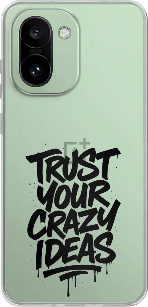 OnePlus 15R Uyumlu Crazy Trust Baskılı Silikon Kılıf