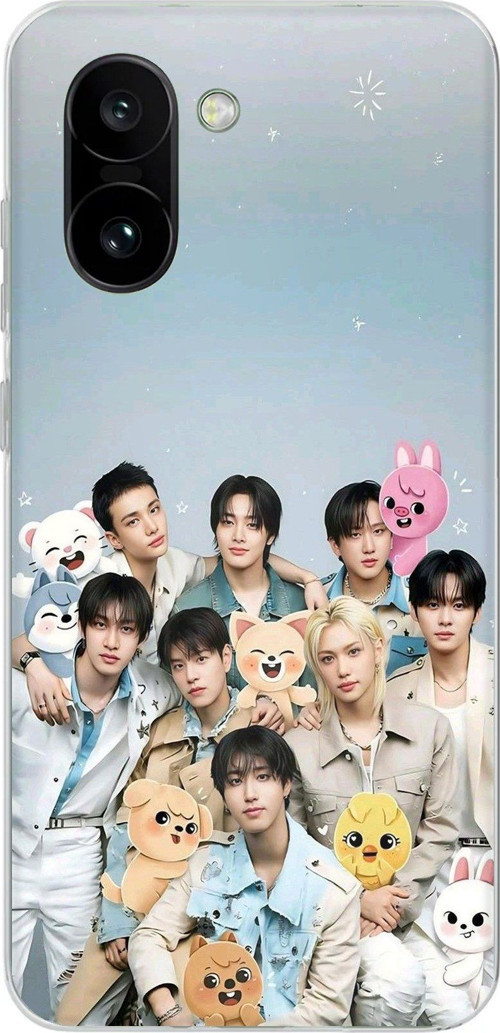 OnePlus 15R Uyumlu Tray Kids K-Pop Grubu ve SKZOO Temalı Baskılı Silikon Kılıf