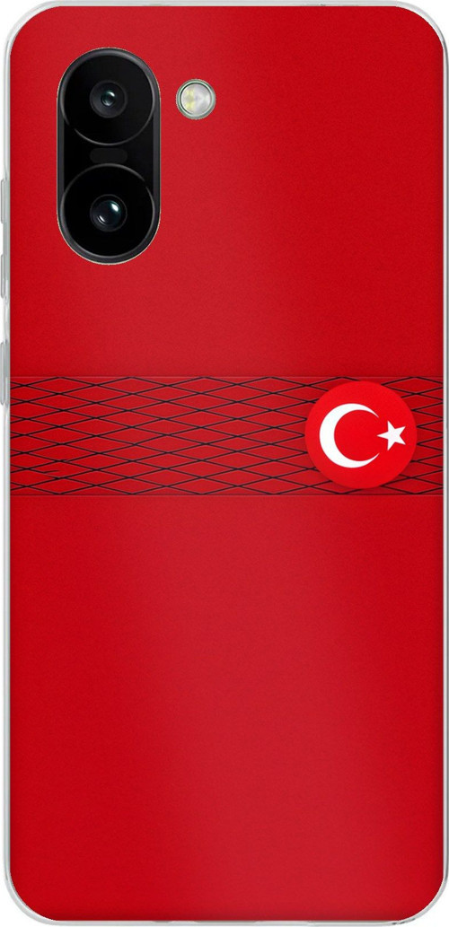OnePlus 15R Uyumlu Türk Milli Takım Izgara Desenli Forma Baskılı Silikon Kılıf