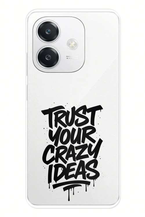 OPPO A3 Uyumlu Crazy Trust Baskılı Silikon Kılıf