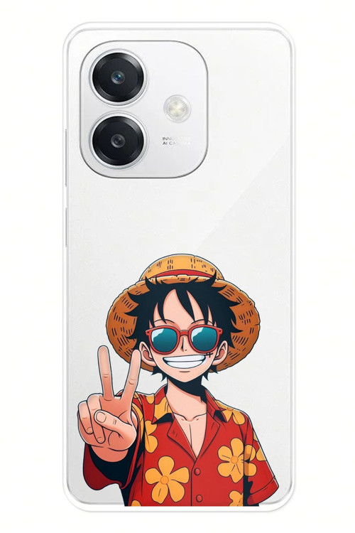 OPPO A3 Uyumlu Monkey D. Luffy Tasarımlı Baskılı Silikon Kılıf