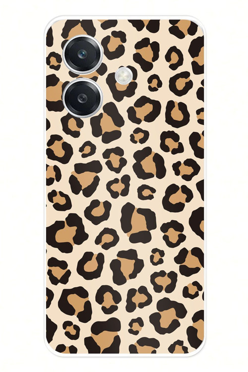 OPPO A3 Uyumlu Vahşi Zarafet Leopar Desenli Baskılı Silikon Kılıf