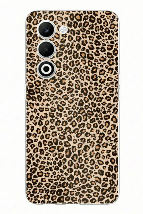 OPPO A5 4G Uyumlu Leopar Tasarımlı Baskılı Silikon Kılıf