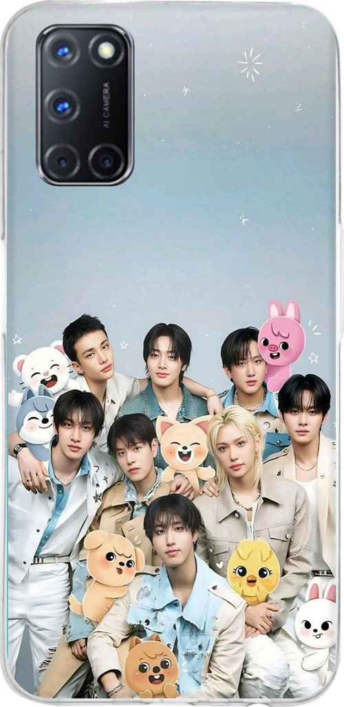 OPPO A52-A72-92 Uyumlu Tray Kids K-Pop Grubu ve SKZOO Temalı Baskılı Silikon Kılıf