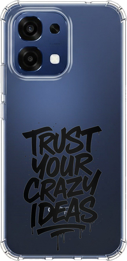 Oppo A6 PRO Uyumlu Crazy Trust Baskılı Silikon Kılıf