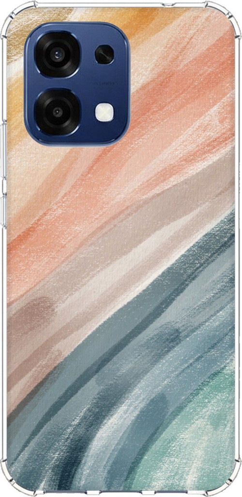 Oppo A6 PRO Uyumlu Modern Renk Paleti Baskılı Silikon Kılıf