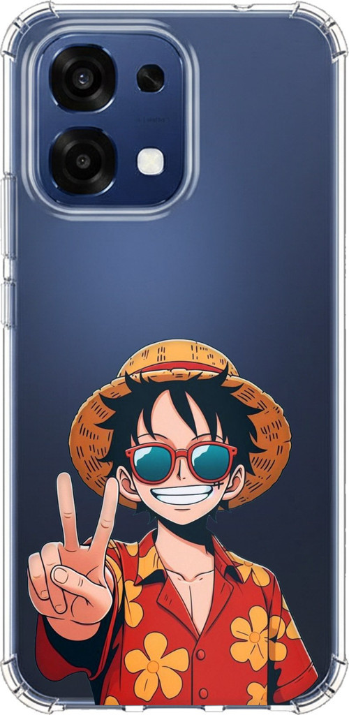 Oppo A6 PRO Uyumlu Monkey D. Luffy Tasarımlı Baskılı Silikon Kılıf