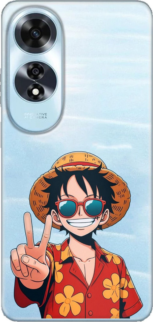 Oppo A60 Uyumlu Monkey D. Luffy Tasarımlı Baskılı Silikon Kılıf