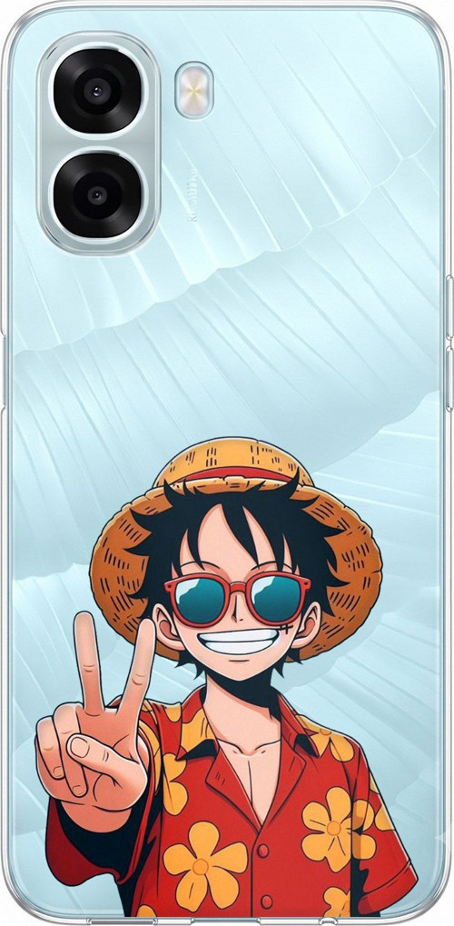 Oppo A6T - A6X Uyumlu Monkey D. Luffy Tasarımlı Baskılı Silikon Kılıf