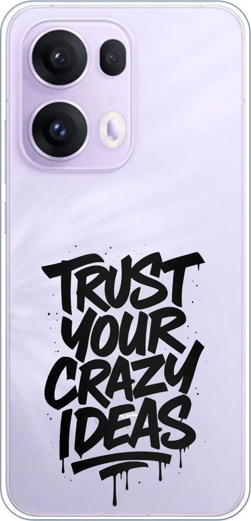 OPPO Reno 13 PRO Uyumlu Crazy Trust Baskılı Silikon Kılıf