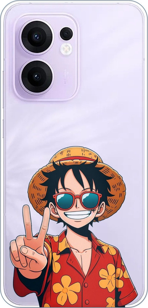 OPPO Reno 13F Uyumlu Monkey D. Luffy Tasarımlı Baskılı Silikon Kılıf