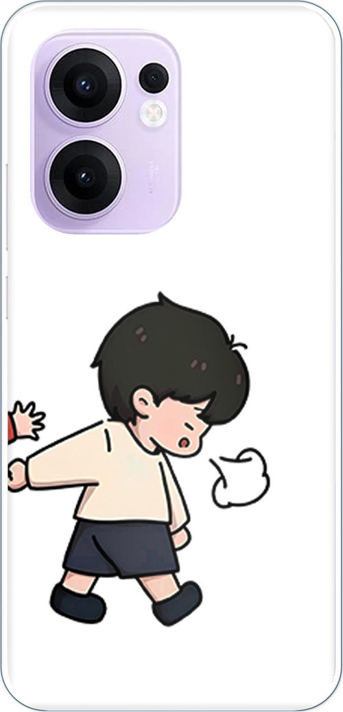 OPPO Reno 13F Uyumlu Zorla Götürülen Sevgili - Çift Kombini Baskılı Silikon Kılıf